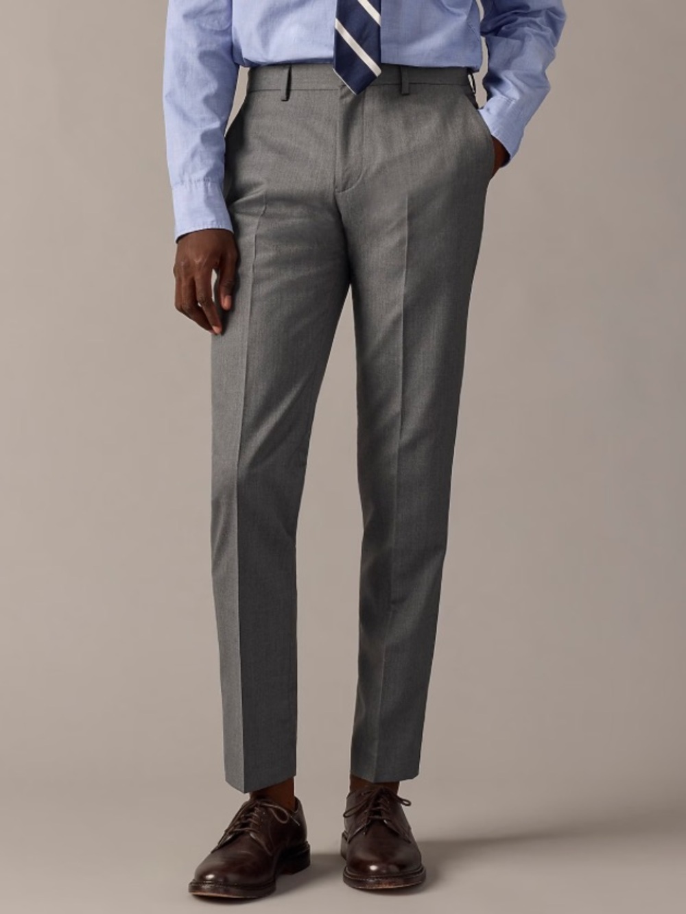 J crew charcoal Ludlow Slim-fit suit pant in Italian wool 32 32